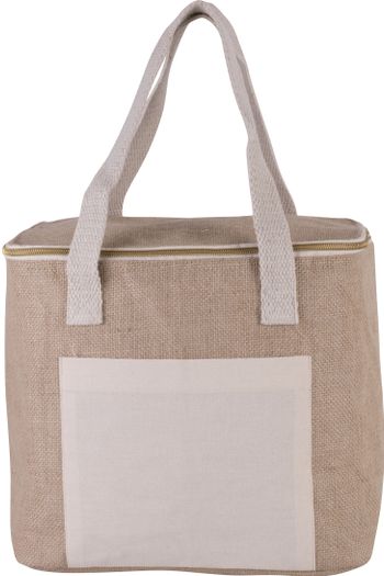 Sac isotherme en jute - modèle moyen - Natural
