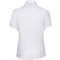 Russell Collection Ladies’ short sleeve tailored ultimate non-iron shirt white