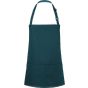 karlowsky Short bib apron basic with buckle and pocket pine_green