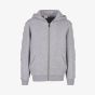Build Your Brand Kids Fluffy Zip Hoody