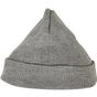 Build Your Brand Heavy Knit Beanie heather_grey