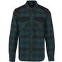 Forest green/navy checked/black