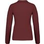 Kariban Polo piqué manches longues femme  wine