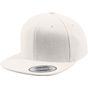 flexfit Melton Wool Snapback Cap white