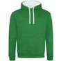 AWDis Just Hoods Varsity Hoodie kelly_green/arctic_white