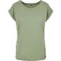 Build Your Brand Ladies Extended Shoulder Tee magic_salvia
