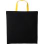 Nutshell Cabas en coton anses courtes université black/sunflower