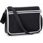 Bagbase Retro Messenger black/white