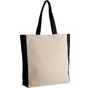 Kimood Sac cabas bicolore natural/black