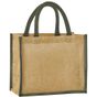 westfordmill Tote bag midi en jute amidonné naturel natural/olive_green