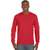 Gildan Adult T-Shirt Ultra-cotton Long Sleeve - red - L