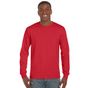 Gildan Adult T-Shirt Ultra-cotton Long Sleeve - red - L