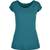 Build Your Brand Basic Ladies Wide Neck Tee - teal - XL