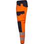 Velilla Pantalon stretch avec genouillères et bandes réfléchissantes navy/fluo_orange