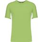 Kariban Tiger - T-shirt bicolore manches courtes lime/white