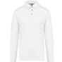 Kariban Polo jersey manches longues homme white