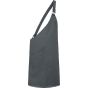 karlowsky Asymmetrical bib apron classic with pocket anthracite