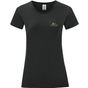 Fruit of the Loom Vintage Ladies Vintage T Small Logo Print black