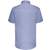 Russell Collection Men’s short sleeve tailored herringbone shirt light_blue