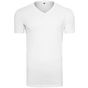 Build Your Brand Light T-Shirt V-Neck white