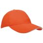 L-merch Heavy Brushed Cap orange/white