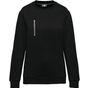 WK Designed To Work Sweat-shirt Day To Day zip poche contrastée unisexe black/silver