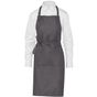 SG Accessories - Bistro Lisbon 100% Cotton Bib Apron - grey - taille_unique