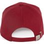 K-up Casquette en coton bio - 6 panneaux hibiscus_red