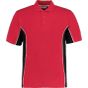 Kustom Kit Track Polo Shirt Red / Black