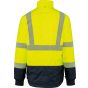 WK Designed To Work Parka de sécurité recyclée 4 en 1 unisexe hi_viz_yellow/navy