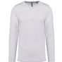 Kariban T-shirt col V manches longues ash_heather