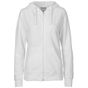Neutral Ladies Zip Hoodie white
