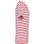 Kariban T-shirt rayé marin avec poche manches courtes striped_white/red