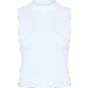 SF Clothing Women´s high neck crop vest white
