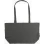 Neutral Shopping Bag, Gusset charcoal