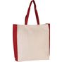 Kimood Sac cabas bicolore natural/red