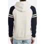 Jerzees Nublend® varsity colour-block hooded sweatshirt oatmeal_heather/black_ink