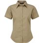 Premier Chemises popeline à manches courtes pour femme khaki