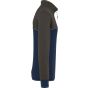 WK Designed To Work Sweat-shirt écoresponsable col zippé unisexe navy/dark_grey