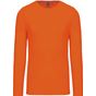 Kariban T-shirt homme manches longues encolure ronde orange