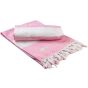 A&R Fouta Marmaris Hamamzz® Light pink / White