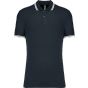 Kariban Polo homme manches courtes à liserés contrastés navy/white