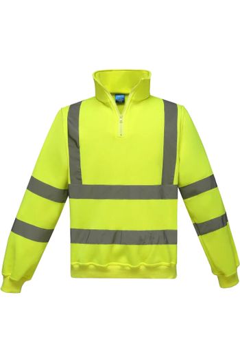 Image produit Sweat-shirt 1/4 zip haute visibilité