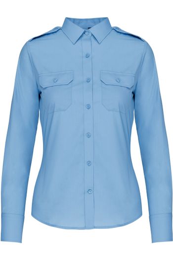Image produit Chemise pilote manches longues femme