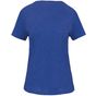 kariban T-shirt bio col à bords francs manches courtes femme ocean_blue_heather