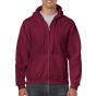 Gildan Heavy Blend Adult Full Zip Hooded Sweat maroon