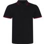 AWDis Just Polos Stretch tipped polo black/red