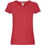 fruit of the loom Original T Lady-Fit rouge