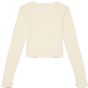 Bella Women's micro rib long sleeve baby tee solid_natural_blend