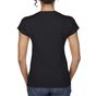 Gildan Women's V-Neck T-Shirt black